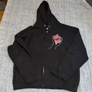 Green Day Coachella 2025 Hoodie with Heart Graphic